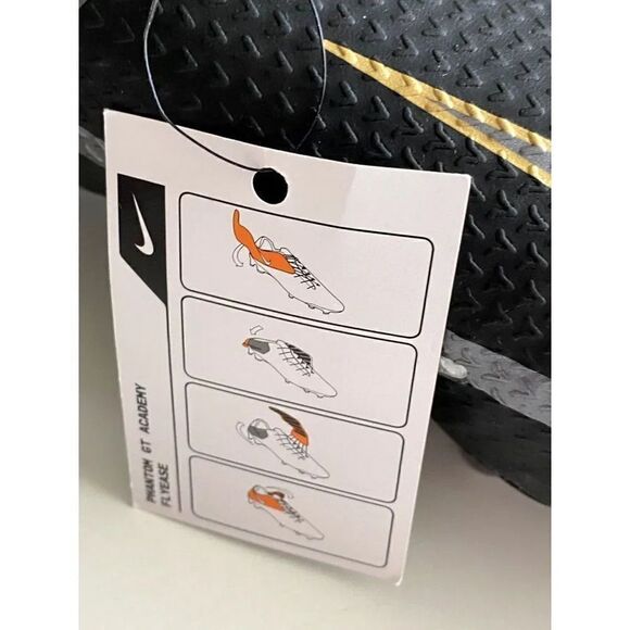 Nike Phantom GT2 Academy FlyEase FGMG Mens Sz 12 Black DH9638 007 BOX NO LID - Picture 4 of 12